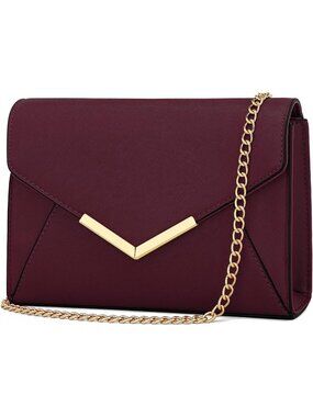 〽️Women's Wine Shoulder Party Wedding Prom Crossbody Envelope Evening Handbags